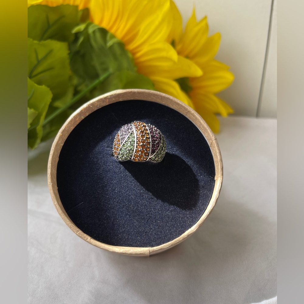 Gemstone Statement Ring - image 2